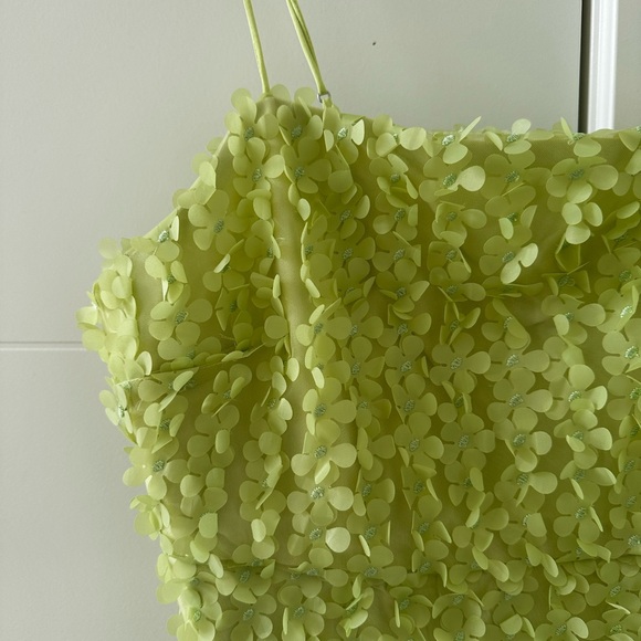 Anthropologie 3D Floral Embellished Mini Dress - Picture 11 of 12